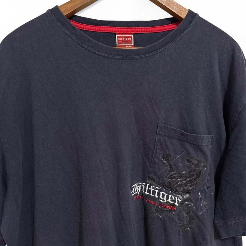 Tommy Hilfiger Red Label Denim Graphic Pocket T-Shirt XL